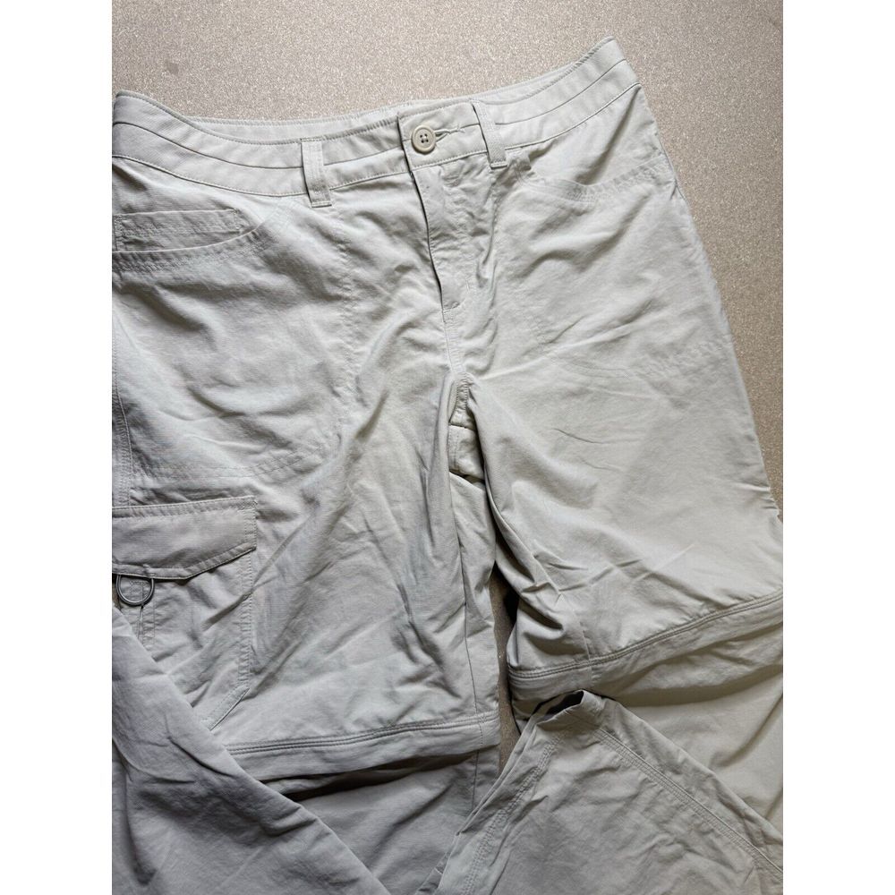 Mountain Hardwear‎ Convertible Hiking Pants Women's Size 12 Beige 33" Inseam
